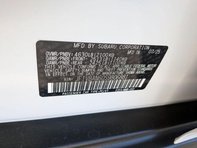 new 2025 Subaru WRX car, priced at $44,197