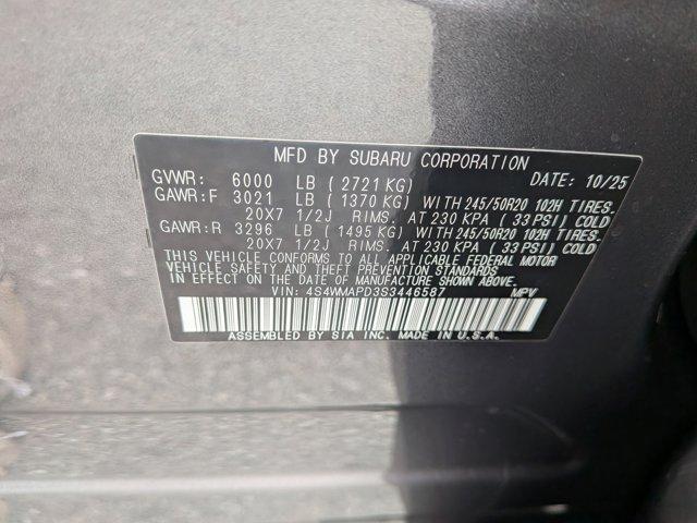 new 2025 Subaru Ascent car, priced at $50,437