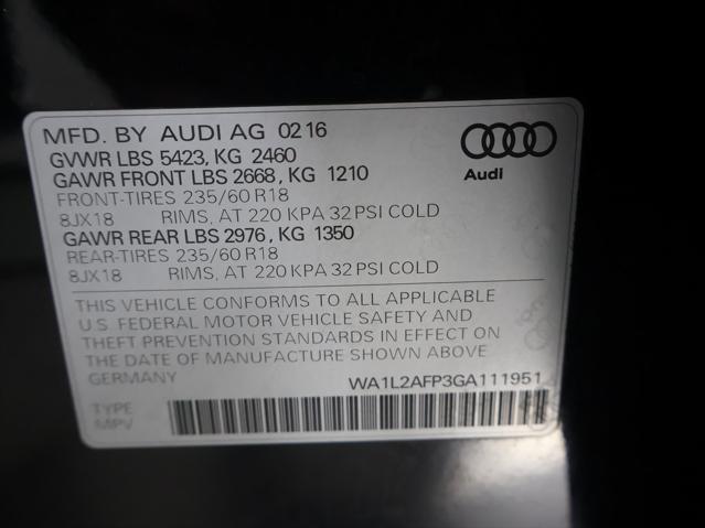 used 2016 Audi Q5 car, priced at $19,500