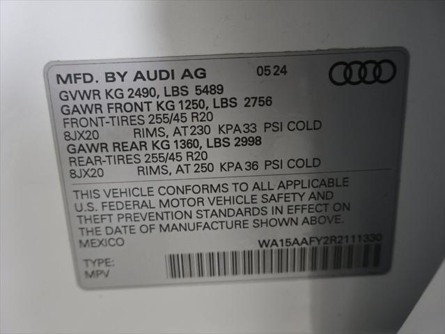 used 2024 Audi Q5 car, priced at $52,500