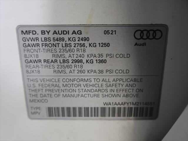 used 2021 Audi Q5 car, priced at $29,500