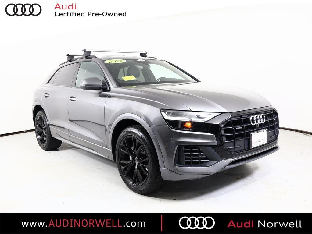 used 2021 Audi Q8 car, priced at $38,750