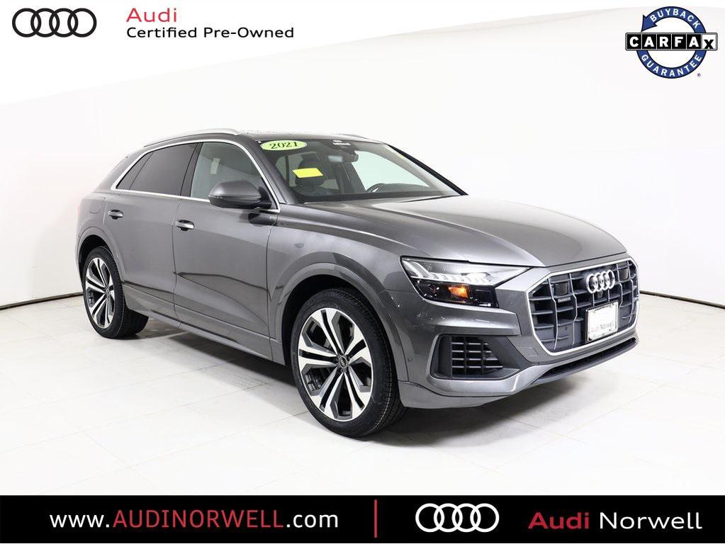 used 2021 Audi Q8 car, priced at $44,990
