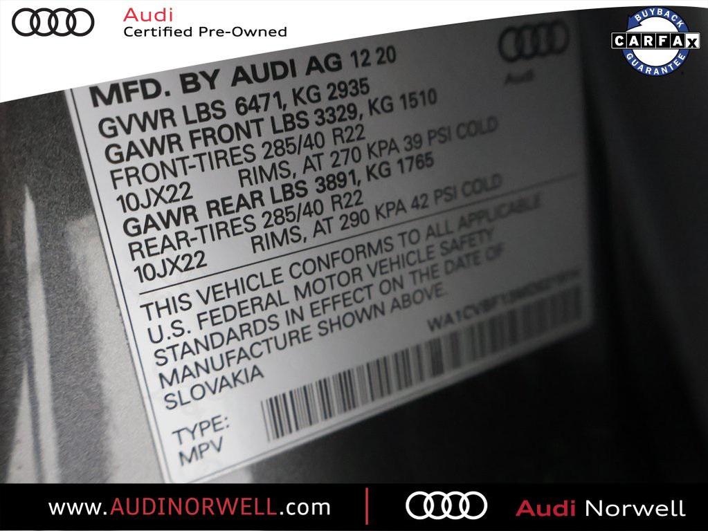 used 2021 Audi Q8 car, priced at $44,990