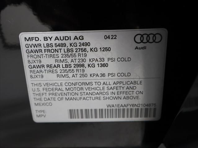 used 2022 Audi Q5 car, priced at $36,500