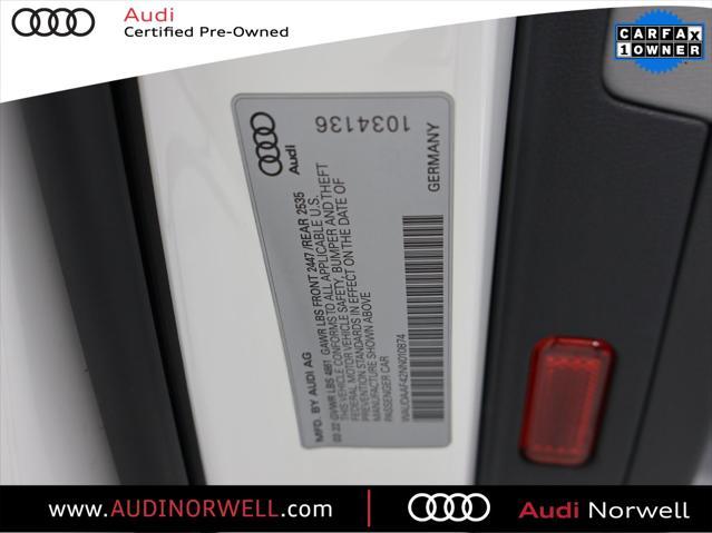 used 2022 Audi A4 car, priced at $30,990