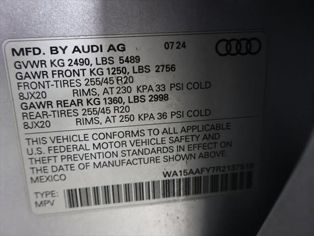 used 2024 Audi Q5 car, priced at $51,500