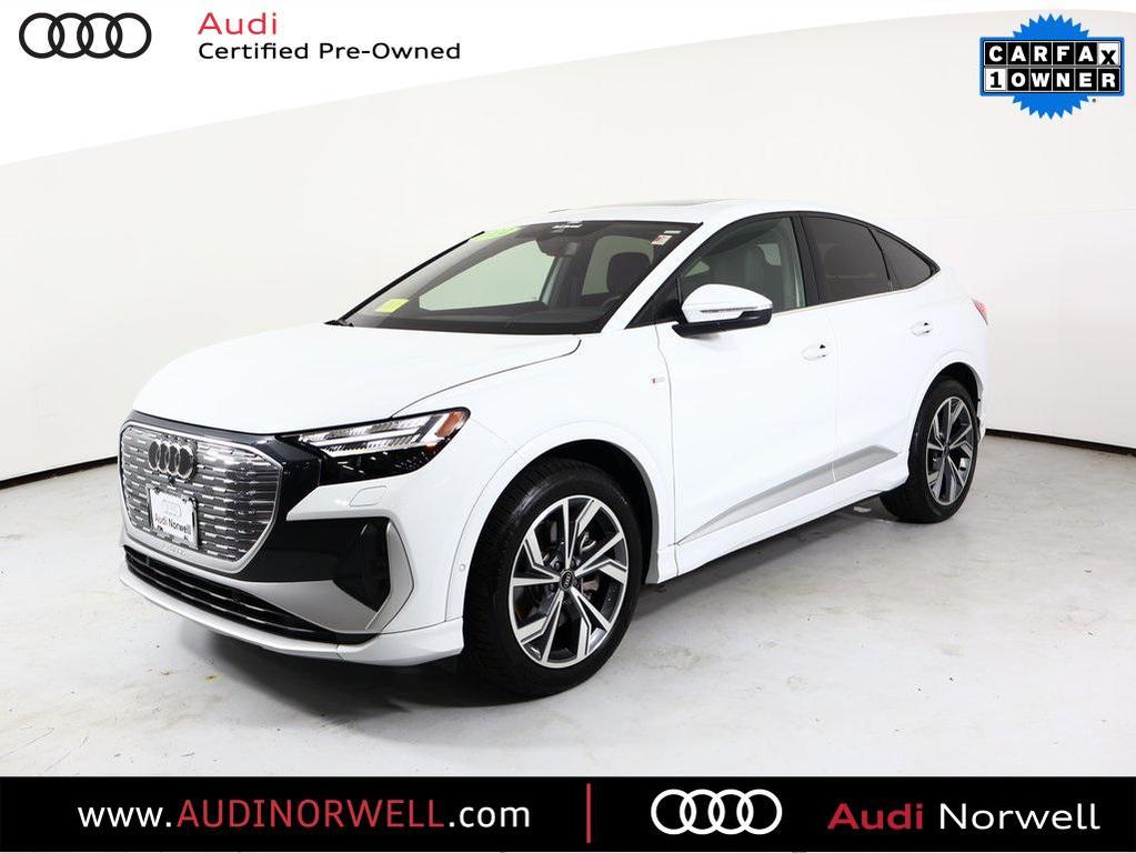used 2024 Audi Q4 e-tron Sportback car, priced at $44,990