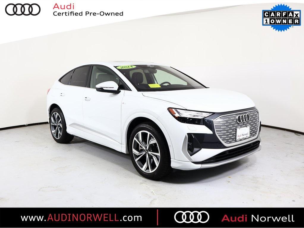 used 2024 Audi Q4 e-tron Sportback car, priced at $44,990