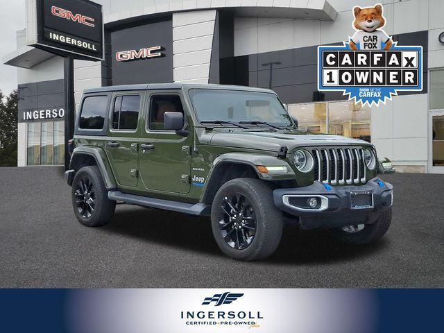 used 2022 Jeep Wrangler Unlimited 4xe car, priced at $32,987