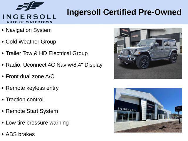 used 2022 Jeep Wrangler Unlimited 4xe car, priced at $33,773