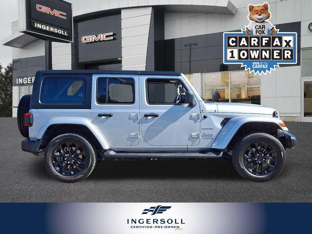 used 2022 Jeep Wrangler Unlimited 4xe car, priced at $28,995