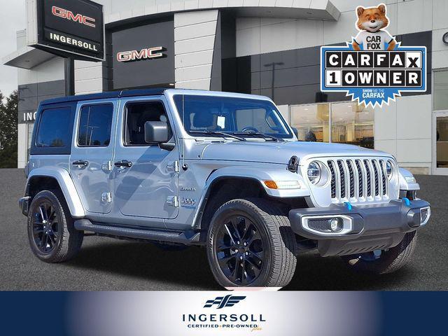 used 2022 Jeep Wrangler Unlimited 4xe car, priced at $28,995