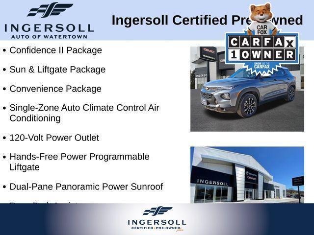 used 2022 Chevrolet TrailBlazer car, priced at $17,465