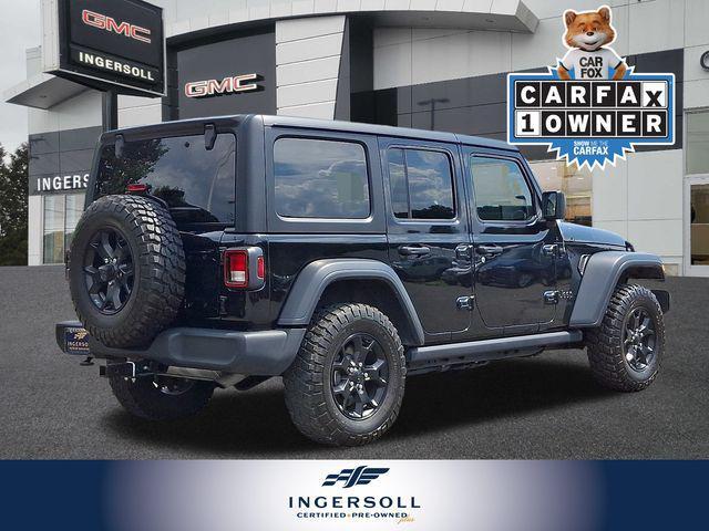 used 2021 Jeep Wrangler Unlimited car, priced at $32,338