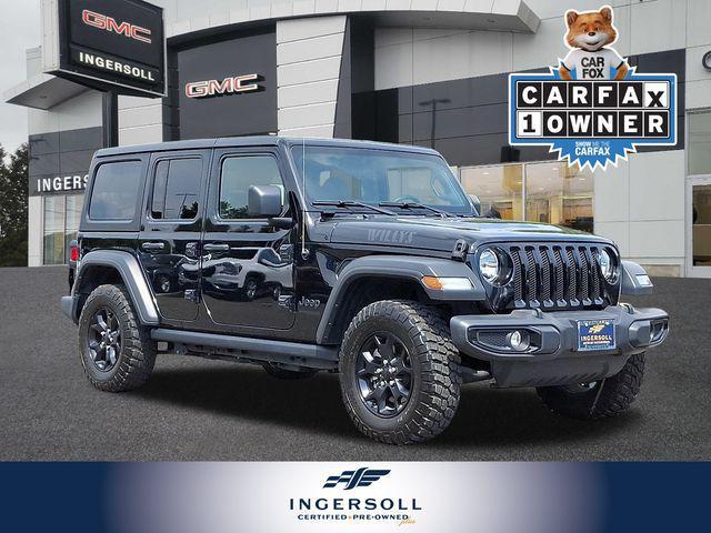 used 2021 Jeep Wrangler Unlimited car, priced at $32,338