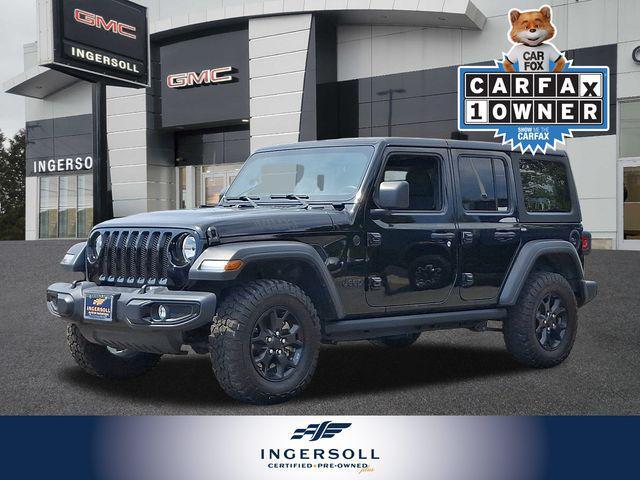 used 2021 Jeep Wrangler Unlimited car, priced at $32,338