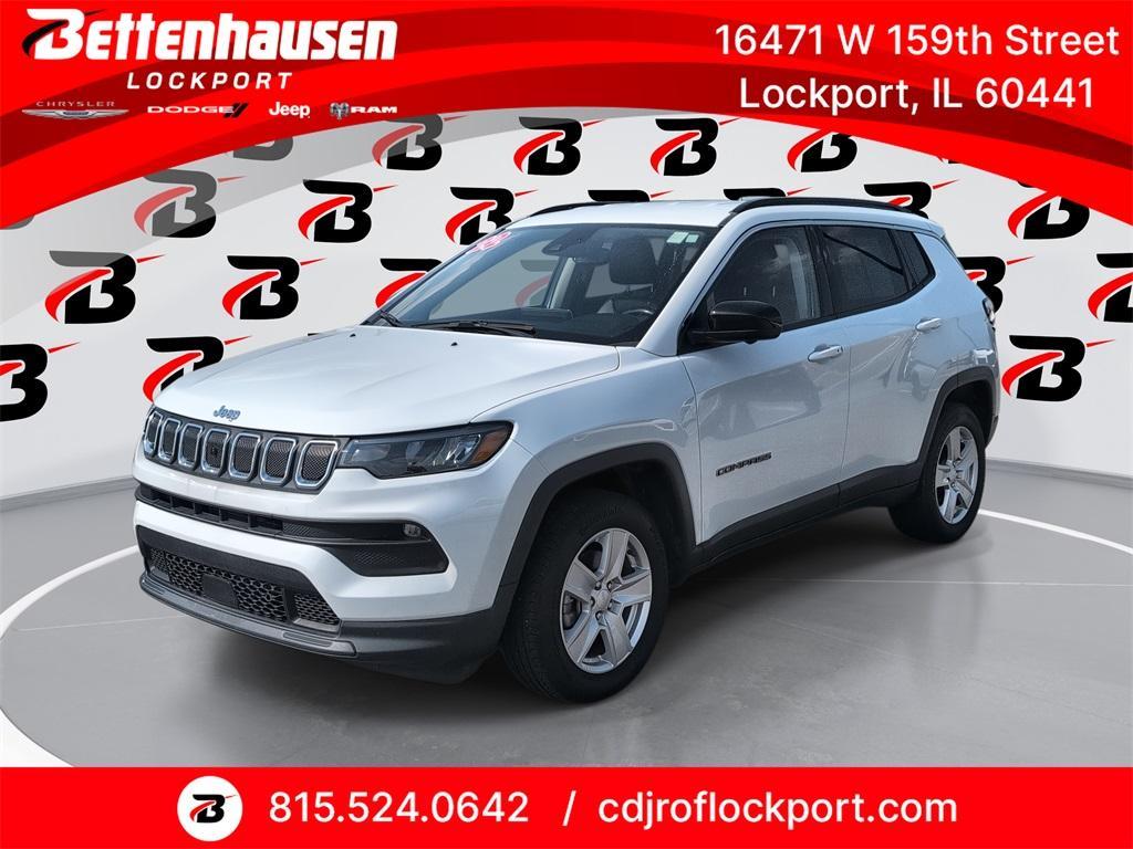 used 2022 Jeep Compass car, priced at $17,500