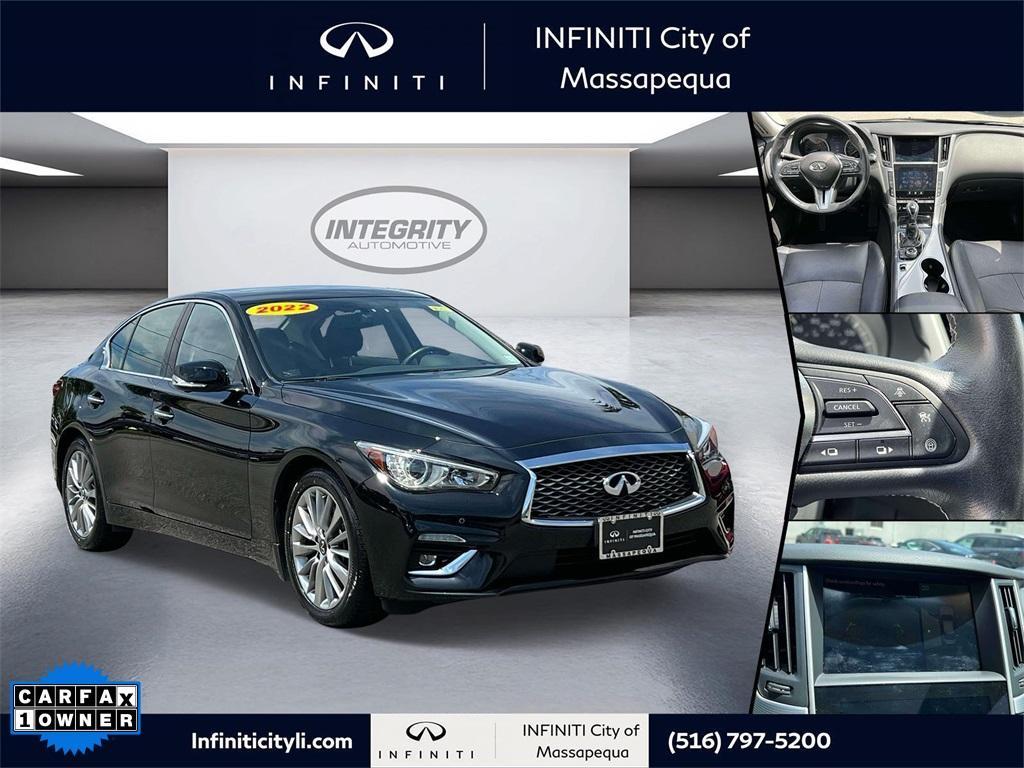 used 2022 INFINITI Q50 car, priced at $27,498