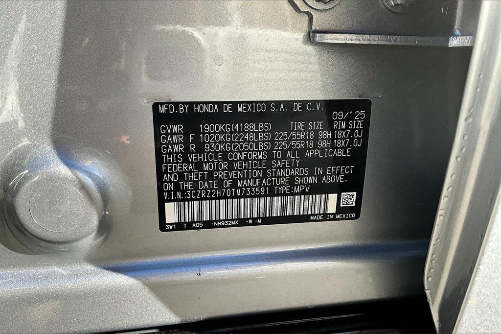 new 2026 Honda HR-V car, priced at $33,000