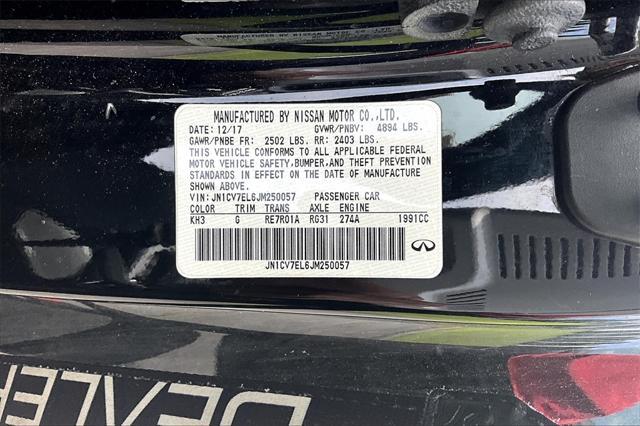 used 2018 INFINITI Q60 car, priced at $21,656
