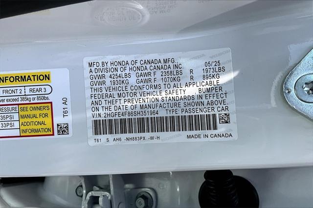 new 2025 Honda Civic Hybrid car, priced at $30,555