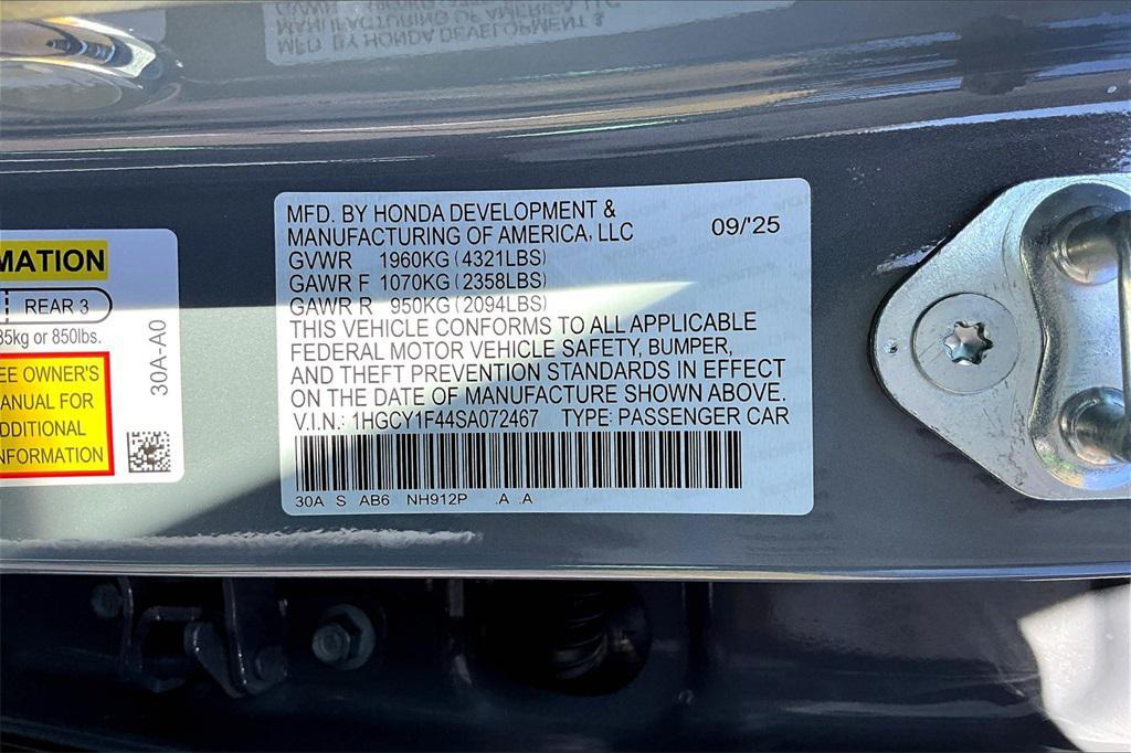 new 2025 Honda Accord car, priced at $32,210