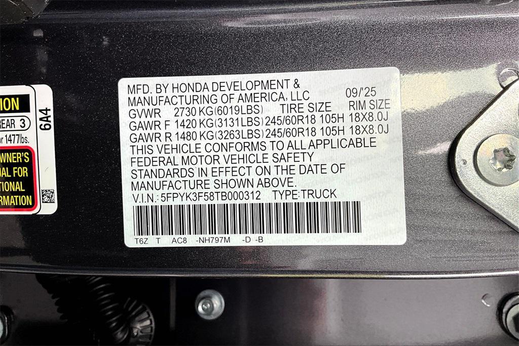 new 2026 Honda Ridgeline car, priced at $44,890