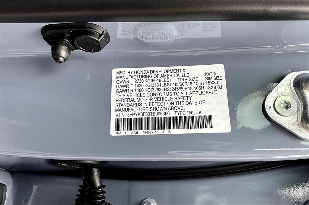 new 2026 Honda Ridgeline car, priced at $49,145