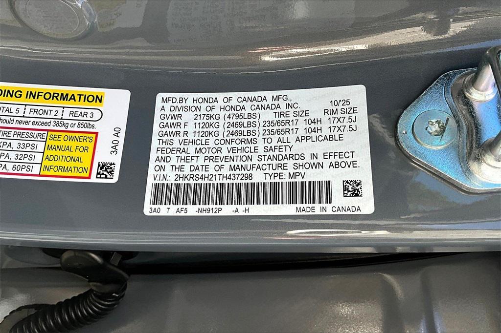 new 2026 Honda CR-V car, priced at $34,325