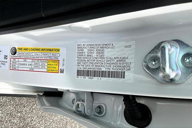 new 2025 Honda Civic Hybrid car, priced at $34,755