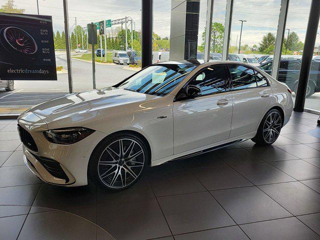 new 2024 Mercedes-Benz AMG C 43 car, priced at $77,510