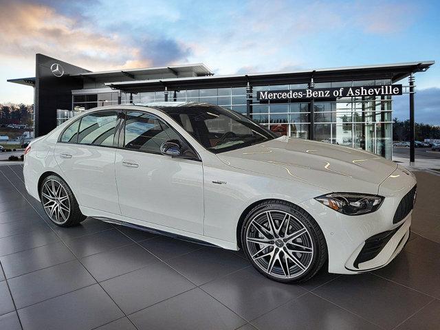 new 2024 Mercedes-Benz AMG C 43 car, priced at $77,510