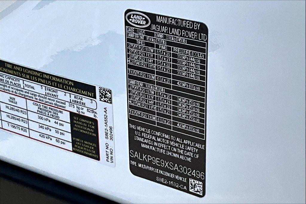 new 2025 Land Rover Range Rover car, priced at $143,650