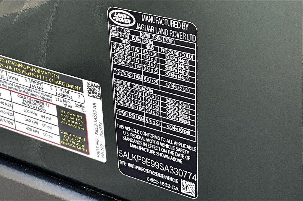 new 2025 Land Rover Range Rover car, priced at $142,455