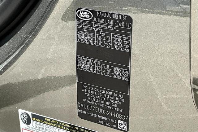 new 2025 Land Rover Defender car, priced at $91,018