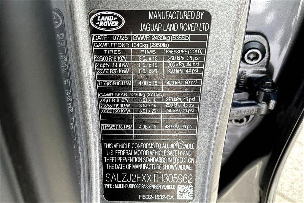 new 2026 Land Rover Range Rover Evoque car, priced at $56,975