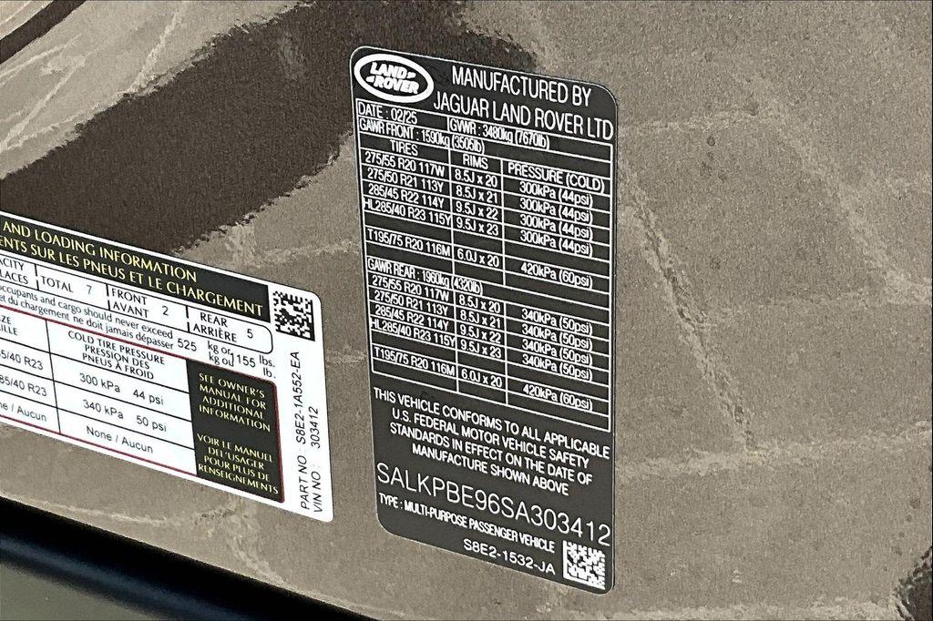 new 2025 Land Rover Range Rover car, priced at $152,110
