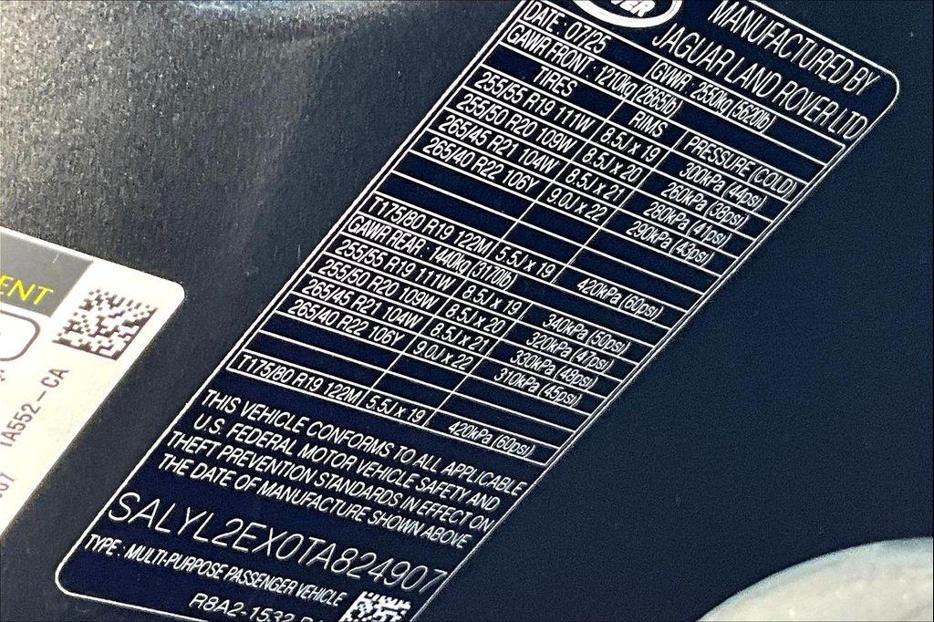 new 2026 Land Rover Range Rover Velar car, priced at $74,520