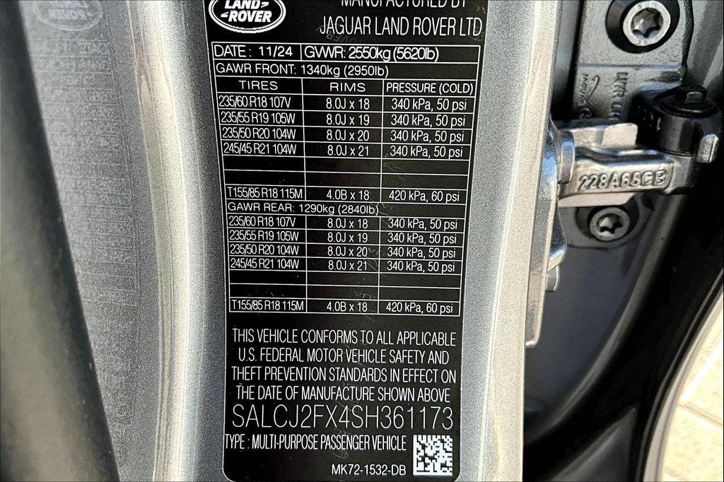 new 2025 Land Rover Discovery Sport car, priced at $45,953