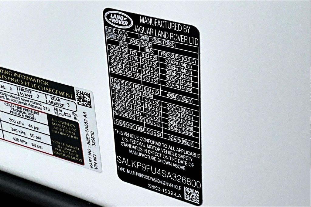 new 2025 Land Rover Range Rover car, priced at $132,285