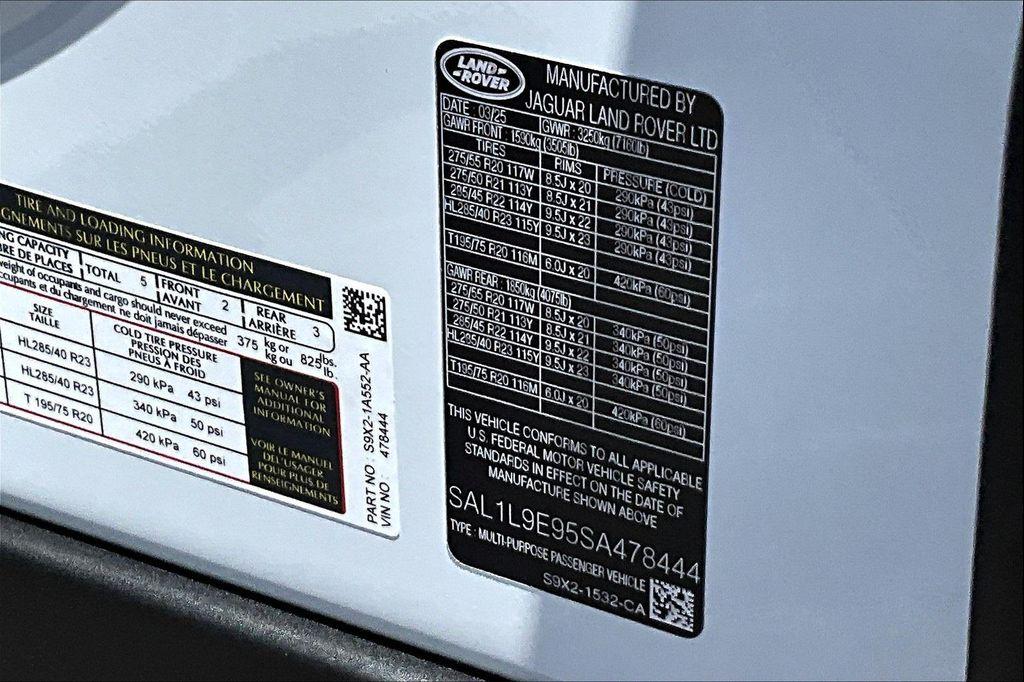 new 2025 Land Rover Range Rover Sport car, priced at $123,875
