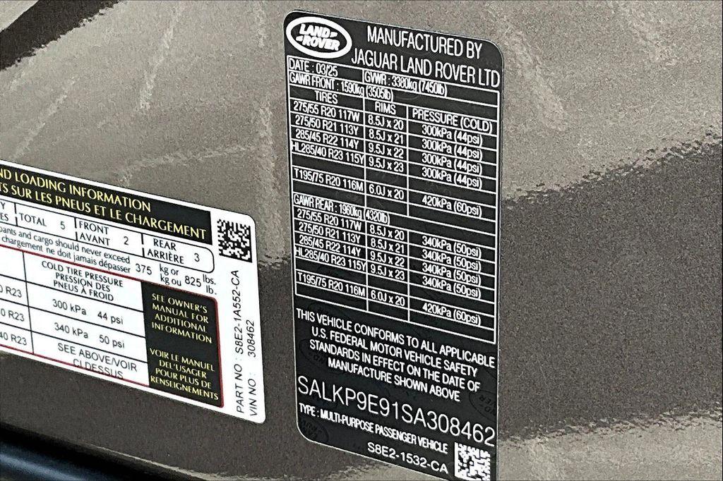 new 2025 Land Rover Range Rover car, priced at $146,350