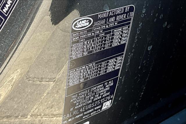 new 2025 Land Rover Discovery car, priced at $80,553