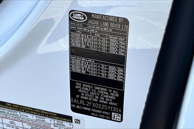 new 2025 Land Rover Discovery car, priced at $68,828