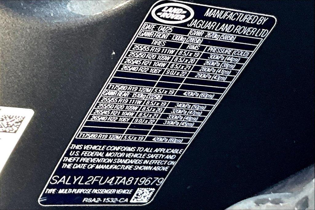 new 2026 Land Rover Range Rover Velar car, priced at $79,395