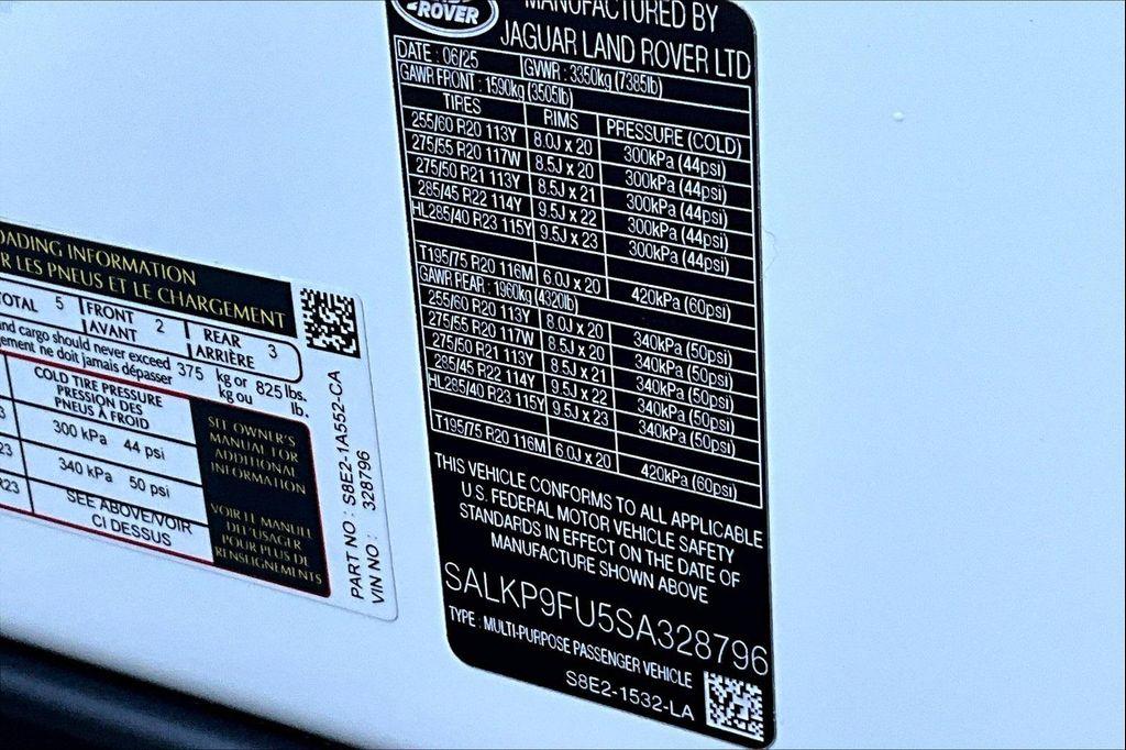 new 2025 Land Rover Range Rover car, priced at $127,695