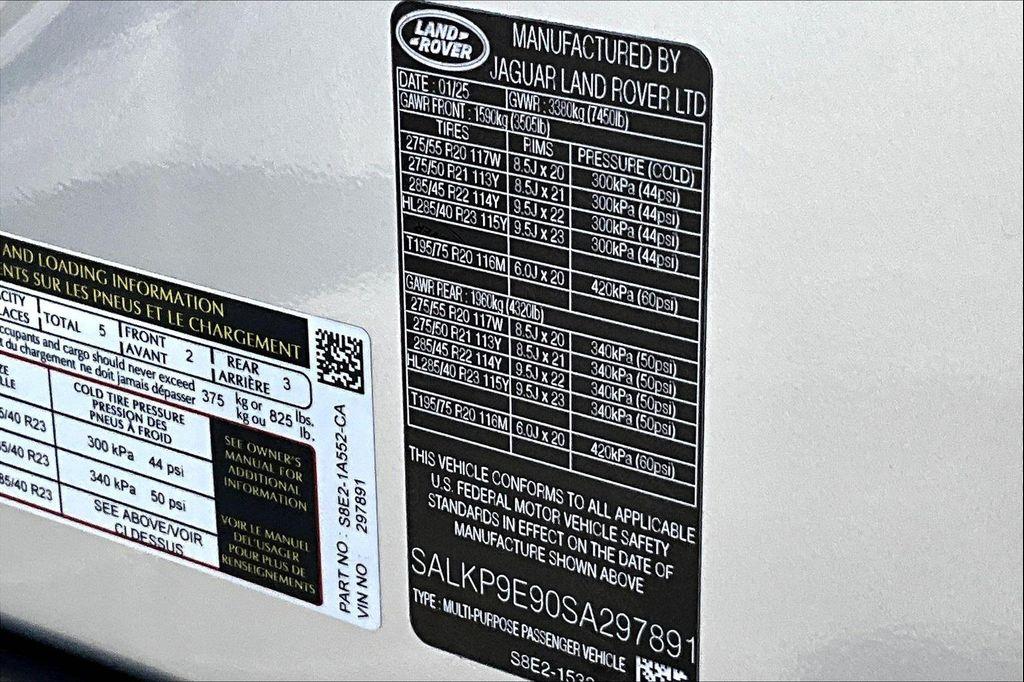 new 2025 Land Rover Range Rover car, priced at $153,430