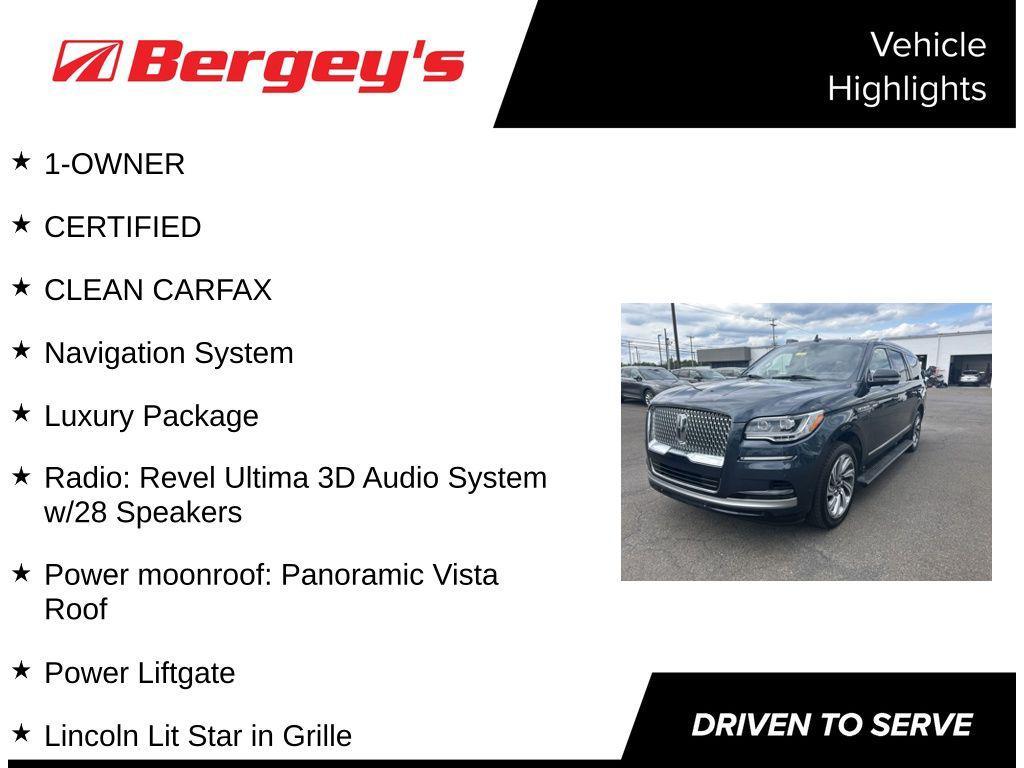 used 2024 Lincoln Navigator car, priced at $71,890