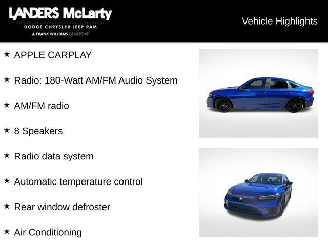 used 2022 Honda Civic car, priced at $22,497